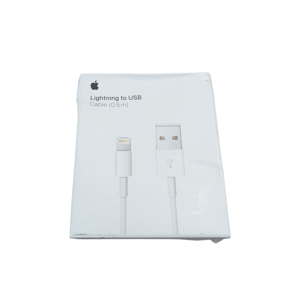 34-OB Apple Lightning to USB Cable in‎ White (0.5 m) ME291AM/A - Genuine